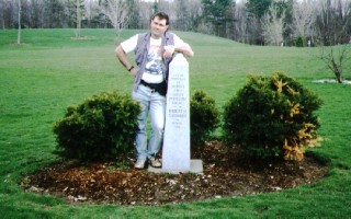 by the Robert Goddard memorial in Aurburn, MA