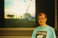 David A Hardy at the 1992 Minehead Exhibition